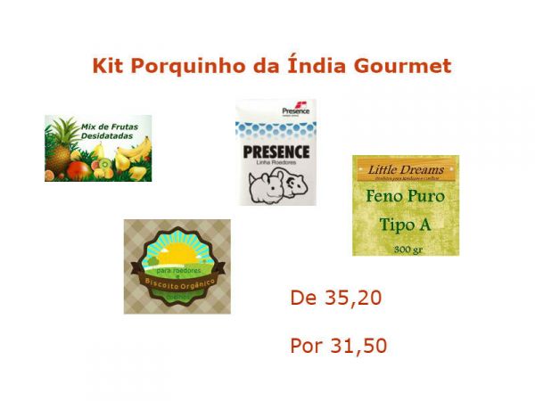 Kit Porquinho da índia Gourmet